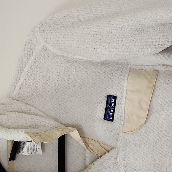 Patagonia Retool Snap T Pullover Fleece Womens White Medium - Picture 6 of 16